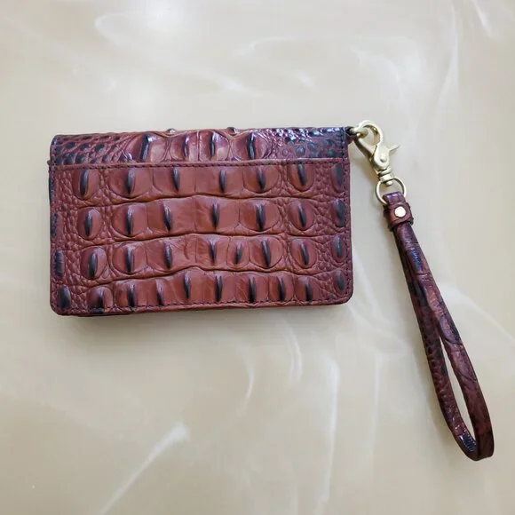 Brahmin Debra Wallet Wristlet in Classic Pecan Melbourne - Picture 5 of 16